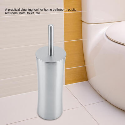 

Greensen Toilet Cleaner Brush Set Stainless Steel Holder Home Hotel Bathroom Cleaning Tool Set
