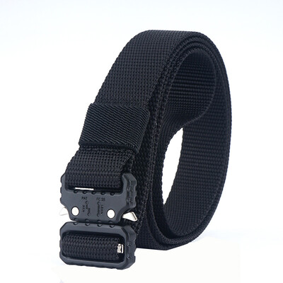 

High Quality Nylon Belt Men solid color Insert Buckle belt Outdoor Sport Casual Wild Multifunction belt