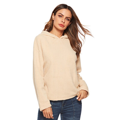 

〖Follure〗Womens New Long Sleeve Solid Pullover Sweatshirt Hooded Top