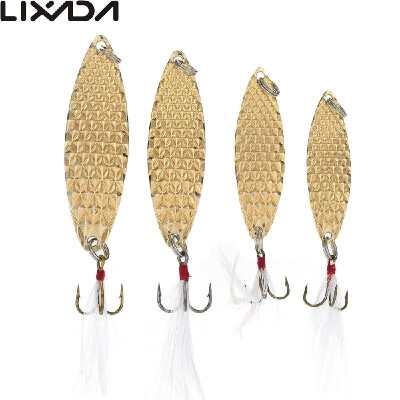 

Lixada 4pcslot 7g10g15g20g Fishing Sequins VIB Fishing Lures Hard Fishing Bait Sequins with Treble Hook