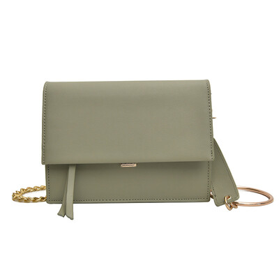 

Small bag female 2019 spring new tide pearl shoulder bag Korean version of the chain fashion wild Messenger bag small square bag