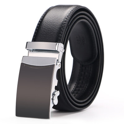 

Mens Genuine Leather Belt Brown Automatic Buckle Plus Size Waist Strap Business Male Cintos High Quality 110 - 140 150 160 cm