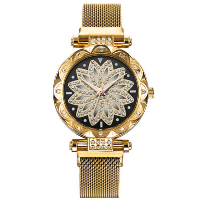 

Lucky Women Watches Turntable Dial Luxury Ladies Clock Fashion Quartz Wristwatch Casual Dress Gift High Quality Kol Saati
