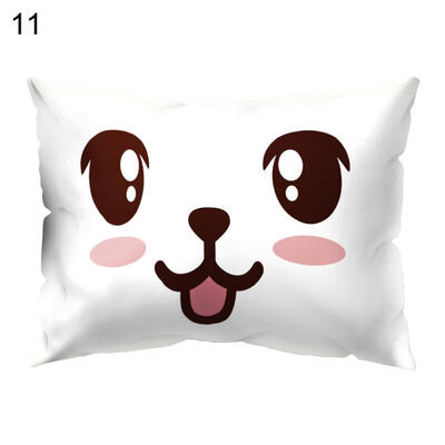 

Cute Facial Expression Pillow Case Cushion Cover Sofa Car Cafe Office Bed Decor
