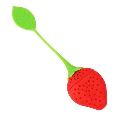 

Cute Silicone Tea Strainer Strawberry Shape Tea Leaf Coffee Filter Infuser