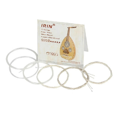 

Oud Strings Set G-D-A-E-B-F Clear Nylon Silver-Plated Copper Alloy Wound 12-Strings