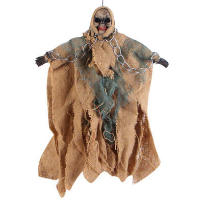 

Halloween Hanging Ghost Sound Control Skeleton Ghost Halloween Tricky Props Decoration Party Holiday DIY Decorations