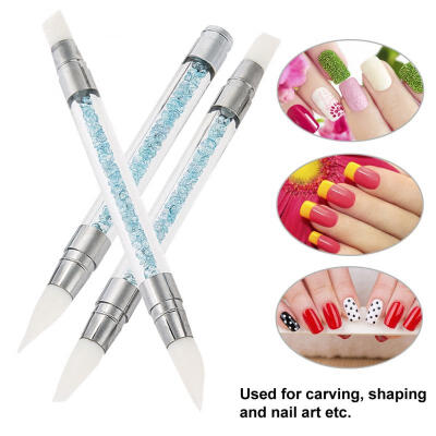 

Greensen 3Pcs Professional Dual-head Silicone UV Gel Nail Art Painting Sculpture Pen Tool Set