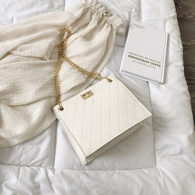 

Chic rhombic chain small bag female 2019 new wave Korean fashion small square bag wild shoulder slung handbag
