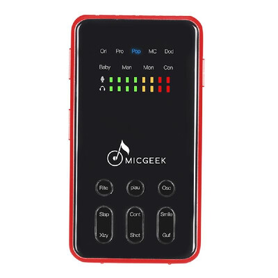 

MICGEEK Mi520 Portable Karaoke Mobile Sound Card Multi Modes DSP Digital Audio Voice Change Speaker Microphone for Smartphone Live