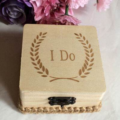 

Christmas Gift 10 Retro Styles Wood Ring Box Pendant Bracelet Engagement Diamond
