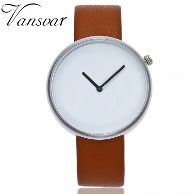 

Vansvar New Arrival Dropshipping Leather Wristwatches Fashion Womens Watch Quartz Luxury Femeal Clock Watch Reloj Mujer 533