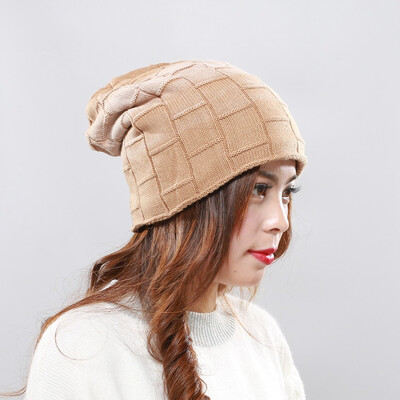 

Tailored Fashion Winter Beanie Hat Men Plus Velvet Warm Knitted Cap