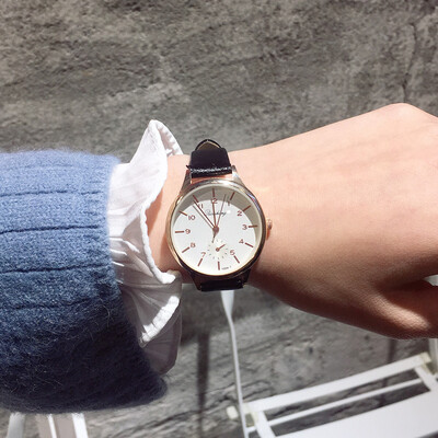 

Korean fashion simple female student watches girls junior high school primary school girls electronic quartz watch belt watch