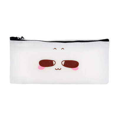 

Toponeto Simple Jelly Pen Pencil Case Cosmetic Bag Travel Makeup Bag High Capacity