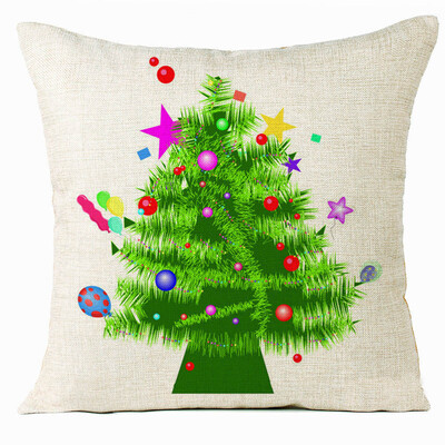 

Tailored Xmas Christmas Tree Sofa Bed Home Decoration Festival Pillow Case Cushion Cover