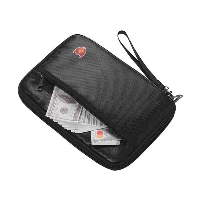 

Double Layers Portable Large Safe Organizer Water Resistant Carrying Box with Strap 285 205cm Fireproof Bag Zipper Closure for