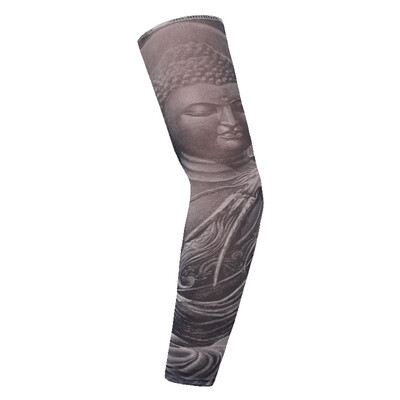 

〖Follure〗Sunscreen Temporary Tattoo Sleeves Body Art Arm Stockings Slip Accessories