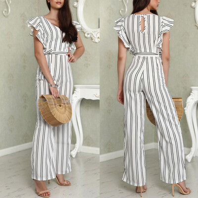 

Women Ladies Clubwear Summer Playsuit Jumpsuit Romper Long Pants Party Trousers