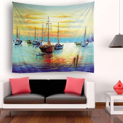 

Tapestry Wall Hanging Scenery Tapestries Seaside Scenery Tapestry Wall Decoration for Bedroom Living Room Dorm 512"X591