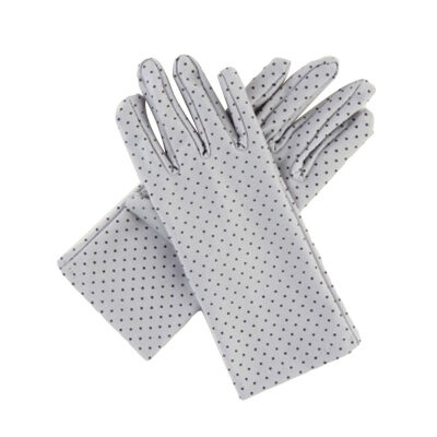 

Summer Driving Fashion Women Dots Print Sun Protection Gloves Elastic Mittens