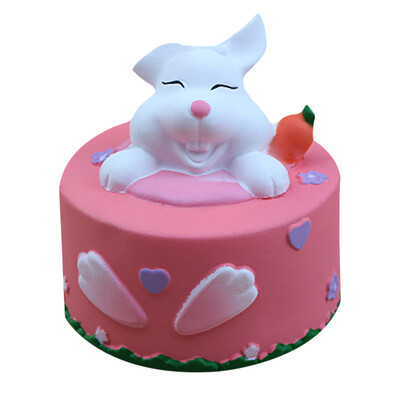 

Gotoamei Cute Rabbit Cake Stress Reliever Scented Super Slow Rising Kids Squeeze Toy
