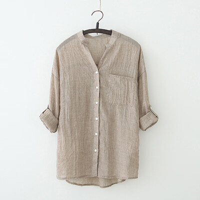

New Fashion Summer Womens Loose Linen Tops Short Sleeve T Shirt Blouse Beach