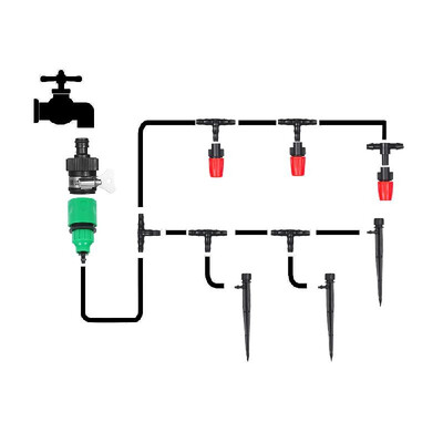 

Plant Watering Irrigation Drip Kit Accessories Include Atomizing Nozzle Mister Dripper