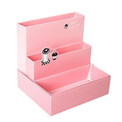 

Hot Sale DIY Paper Board Storage Box Desk Decor Stationery Makeup Cosmetic Organizer New