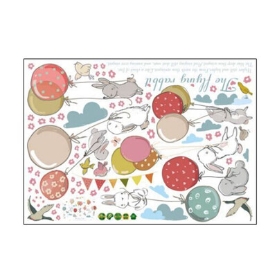 

Gobestart DIY Cute Cartoon Background Wall Becoration Wall Stickers Personalized