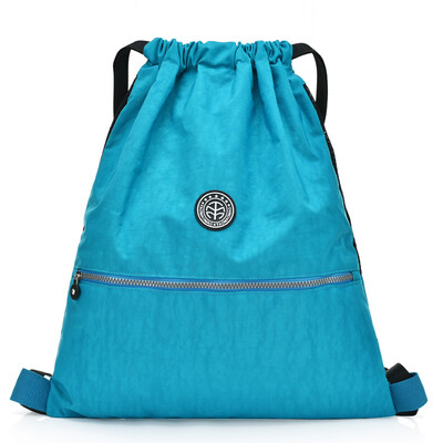 

Drawing rope shoulder bag for men&women general purpose simple outdoor travel backpack waterproof portable sports fitness bag