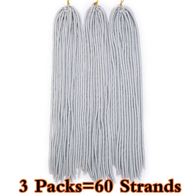 

3 Packs Dreadlocks Crochet Braids Soft Faux Locs Crochet Hair Synthetic Braiding Hair Bomba Goddess Locs Crochet Hair Braids