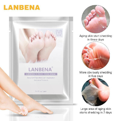 

LANBENA 2pcsPair Foot Mask Foot Film Moisturizing Exfoliation Removal Mask Dead Skin Removal Whitening Foot Care