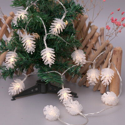 

Siaonvr Christmas Decoration LED String Fir Cone Shape Christmas Lights