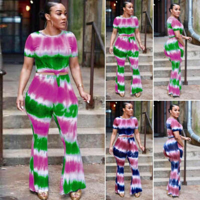 

Jumpsuits for Women 2Piece Shorts Sleeve Crop Top Casual Jumpsuit Pants Outfits
