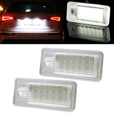 

LED White License Number Plate Lights for Audi A6 C6 S6 A4 S4 B6 B7 A8 S8 A3