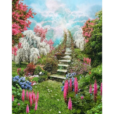 

5D DIY Full Drill Diamond Painting Garden Path Cross Stitch Embroidery Kits