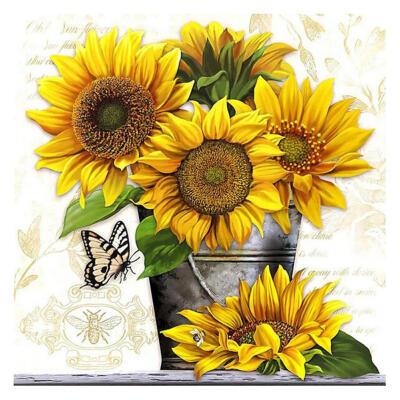 

5D DIY Full Drill Square Diamond Painting Sunflower Cross Stitch Embroidery