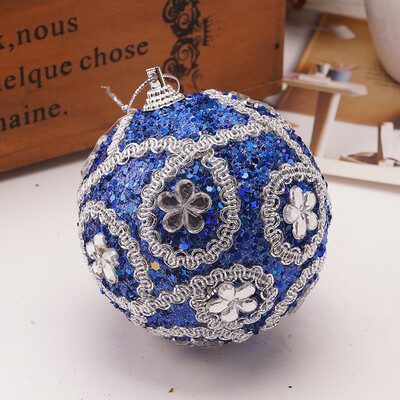 

Gobestart Christmas Rhinestone Glitter Baubles Ball Xmas Tree Ornament Decoration 8CM