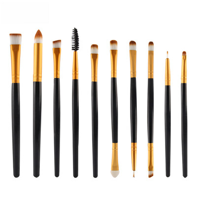 

Toponeto 10pcs Makeup Brush Set tools Make-up Toiletry Kit Wool Make Up Brush Set