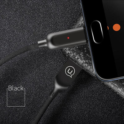 

USAMS SJ180 Micro USB Type C Mobile Phone Cables Automatic Power Off Fast Charging Cable For Android Huawei Xiaomi 8-MICRO USB