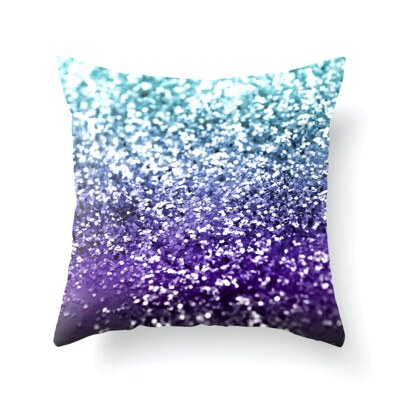 

Multicolor Sequin Throw Pillow Case Cushion Cover Glitter Home Decor Cotton Linen Pillowcase Square 18" x 18"