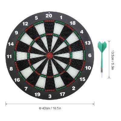 

Security Plastic Dart Game Dartboard With 6 Bristle Darts Staple-free Bullseye with Rotating Number Ring Adults Kids Inhouse Toy O