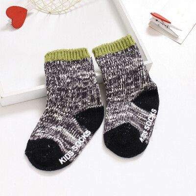 

13 Colors Cotton Baby Socks Boy Girls Kids Anti Slip Socks Thick Keep Warm Winter Floor Ankle Wool Sock For 0-4 Years