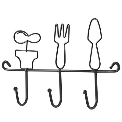 

The New Fashion Wrought Iron Wall Hook Kitchen Hook Coat Rack