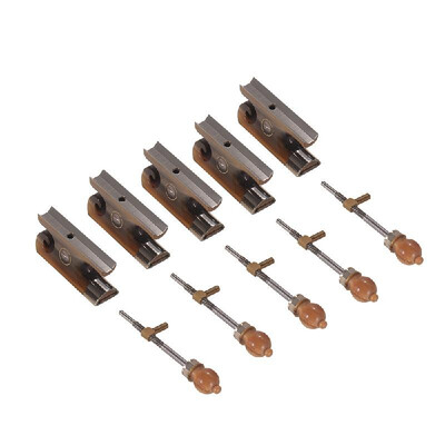 

Fiddle Violin Bow Frog & Screw Set Cattle Horn Material with Beautiful Pattern for 44 Violin Bow Pack of 5 sets