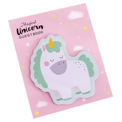 

Lovely Creative Novelty Newfangled Rainbow Unicorn Notes Page Label Sticky Notes