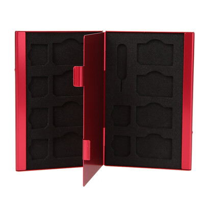 

15 in 1 Aluminum SIM Micro Nano SIM Cards Pin Storage Box Case Holder Prote
