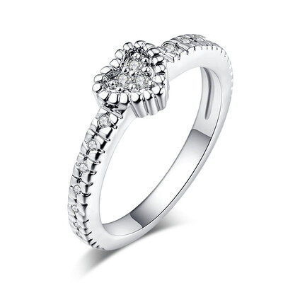 

Girl Lady Golden& Love Heart Ring Women s Engagement Wedding Band Ring