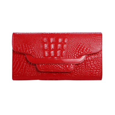 

Tailored Women Handbag Money Coin Purses Holder Alligator Crocodile Long Clutch Wallets